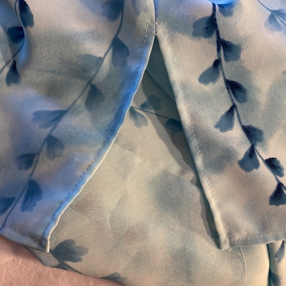 Vintage Fitting Image Floral top size 18/20 shoulder pads & cloth covered button - Picture 10 of 10